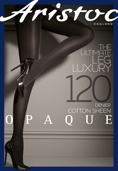 Aristoc Opaque Cotton Sheen 120 Denier Tights image