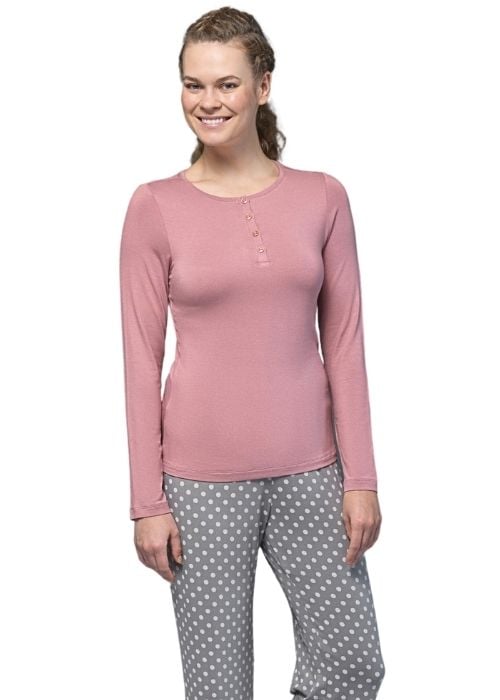 Blackspade Noir Olivia Long Sleeve Pyjama Set SideZoom 2