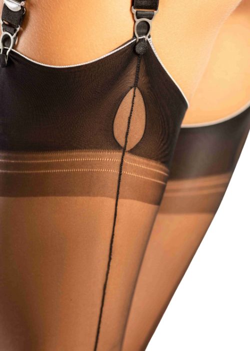 Cervin Tentation Fully Fashioned Seamed Stockings SideZoom 2