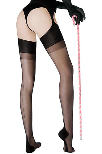 Cervin Seduction Couture Lurex Seamed Stockings image