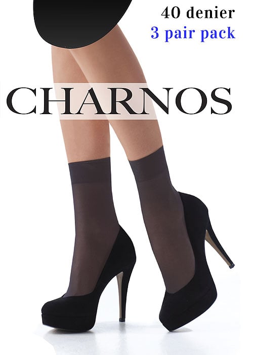 Charnos 40 Denier Opaque Ankle Highs 3PP image