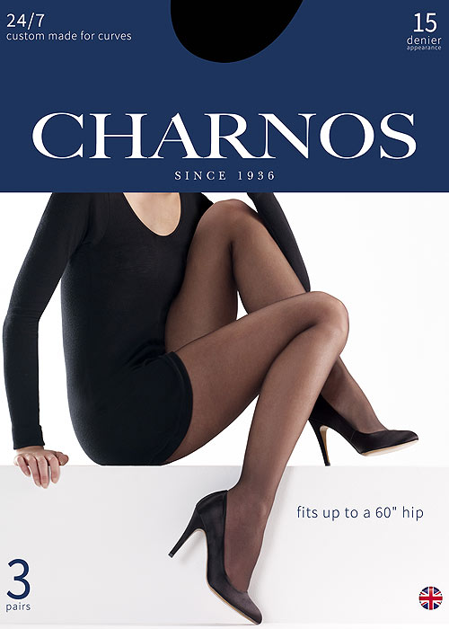 Charnos 24/7 Sheer Tights With Added Back Panel 3 Pair Pack