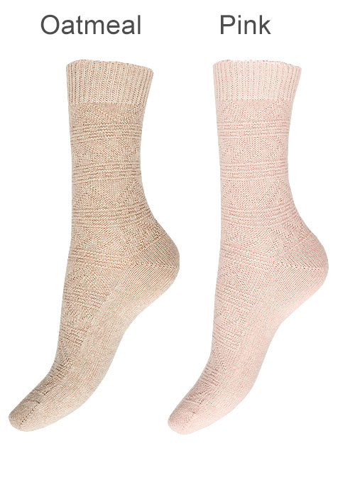 Charnos Cashmere Fairisle Socks image