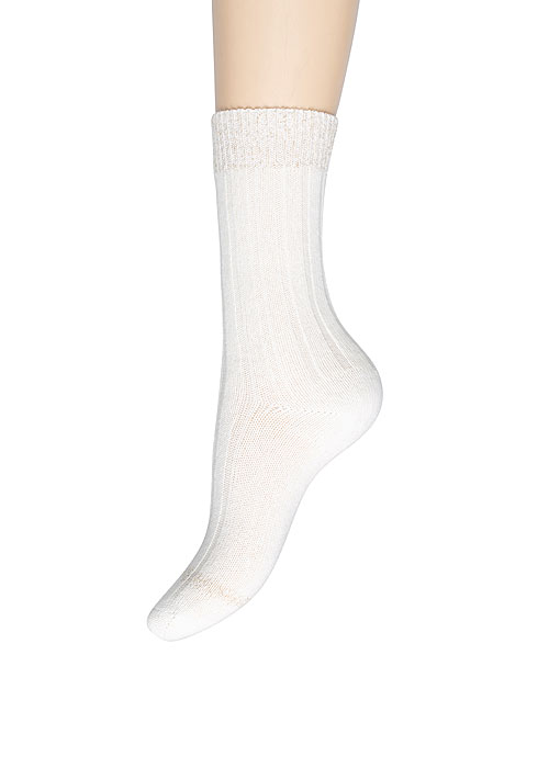 Charnos Cashmere Lurex Top Socks SideZoom 2