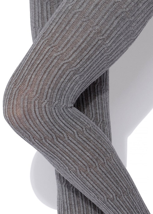 Charnos Cotton Spiral Cable Tights SideZoom 2