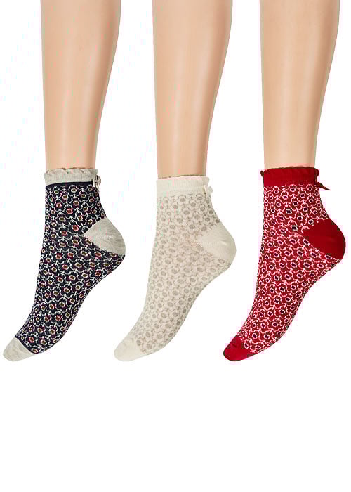 Charnos Floral Trainer Liners 3PP image