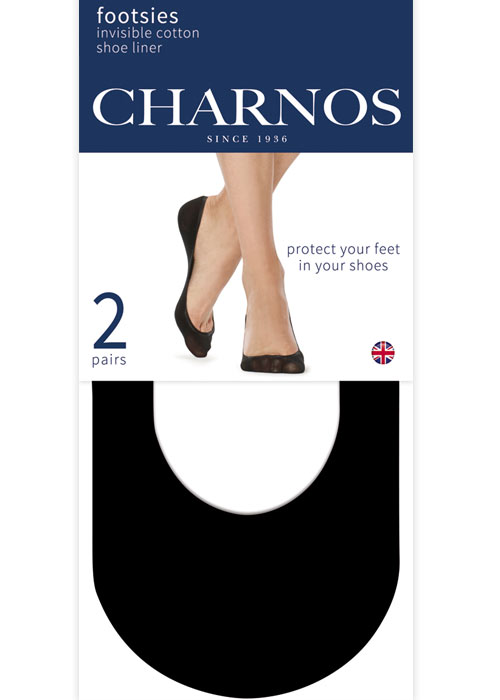 Charnos Invisible Cotton Shoe Liner 2PP