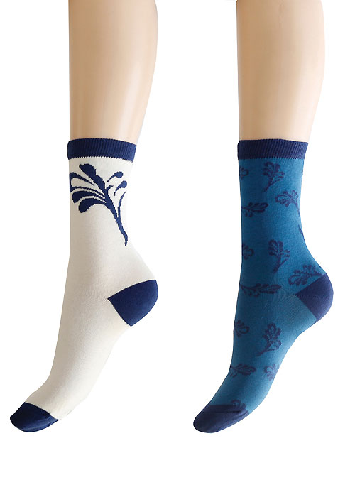 Charnos Ornament And Feather Socks 2 Pair Pack