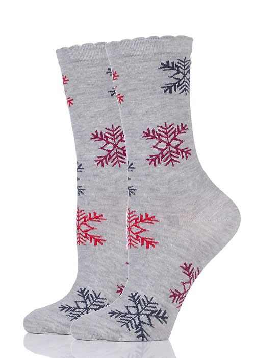 Charnos Snowflake Placement Socks