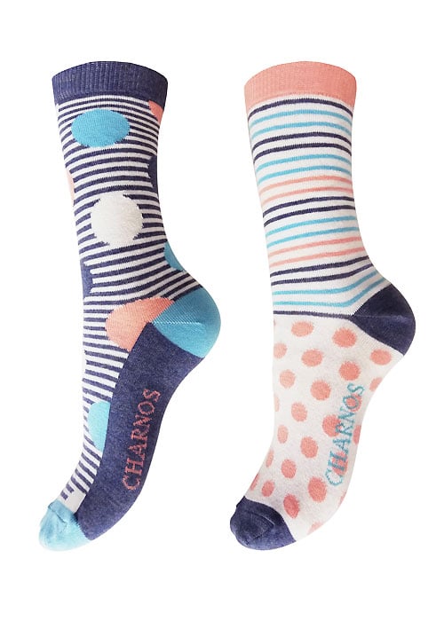 Charnos Spots And Stripes Socks 2PP image