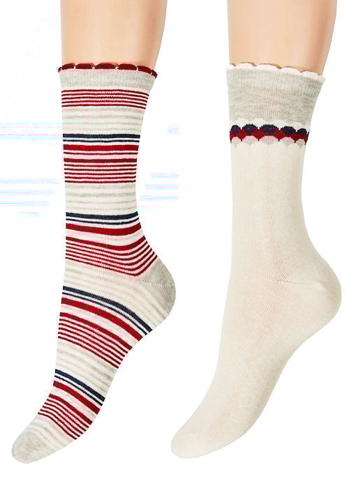 stripe top socks