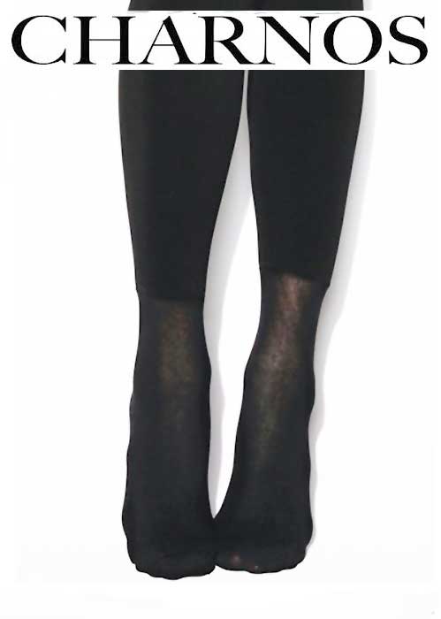 Charnos Velour Lined Tights With Cotton Boot Sock image