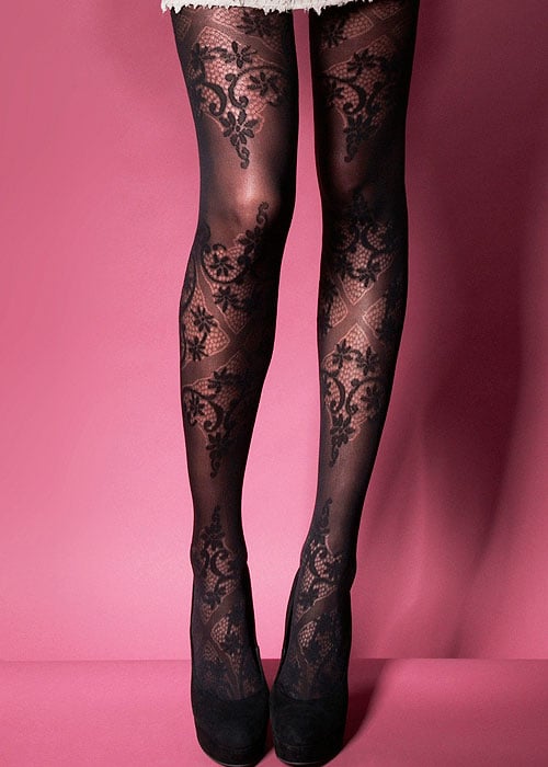 Charnos Opaque Floral Tights image
