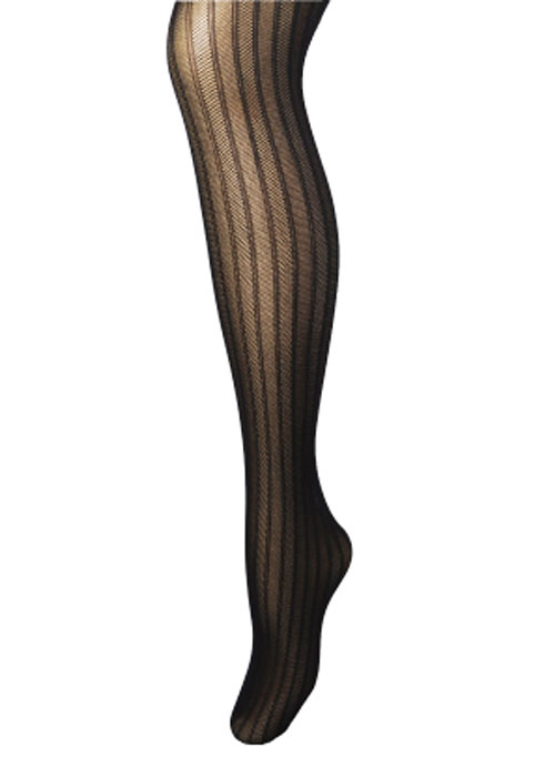Charnos Stripe Mesh Tights SideZoom 2