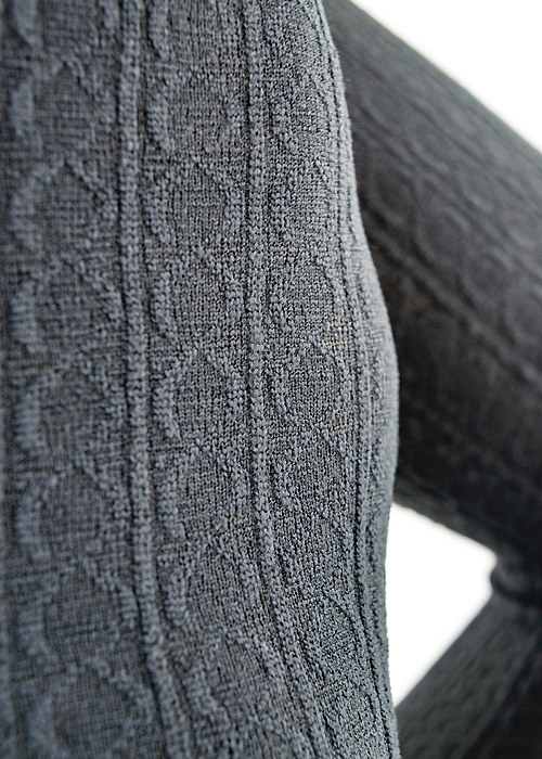 Couture Fashion Fleece Cable Tights SideZoom 2