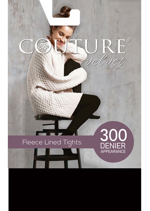 Couture Velvet Feel 300 Fleece Lined Tights SideZoom 3