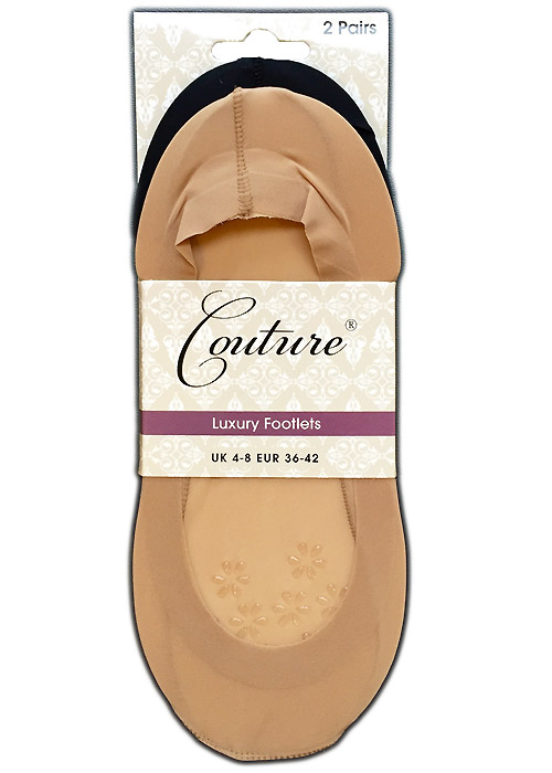 Couture Luxury Footlets 2 Pair Pack