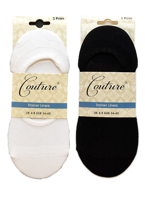 Couture Trainer Liners 3 Pair Pack SideZoom 2