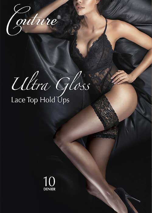 Couture Ultra Gloss Luxury Lace Top Hold Ups BottomZoom 1
