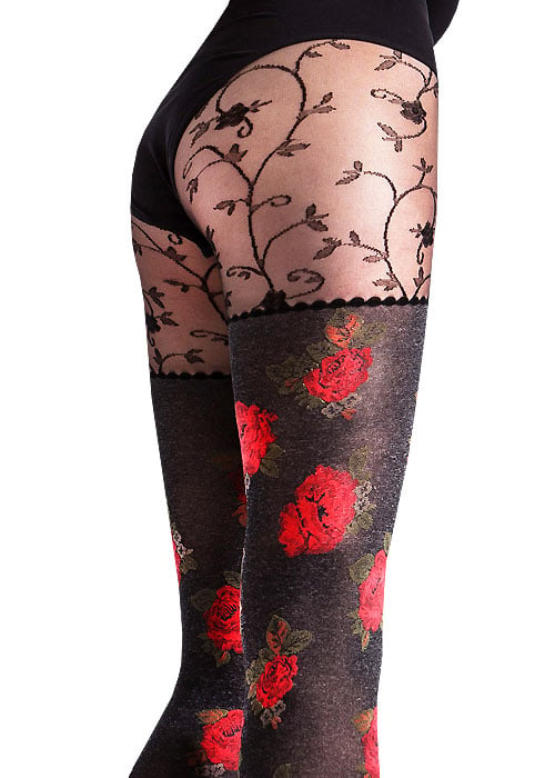 Cecilia de Rafael Bouquet Fashion Tights SideZoom 2