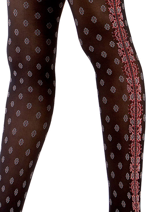 Cecilia de Rafael Brocatelle Fashion Tights SideZoom 2