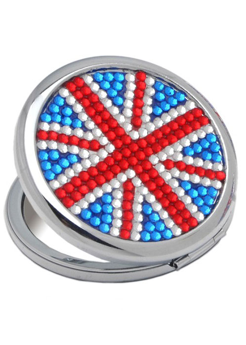 Danielle Creations Union Jack Round Compact