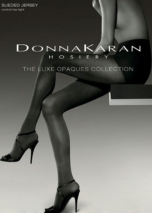 Donna Karan Luxe Collection Suede Jersey Control Top Tights