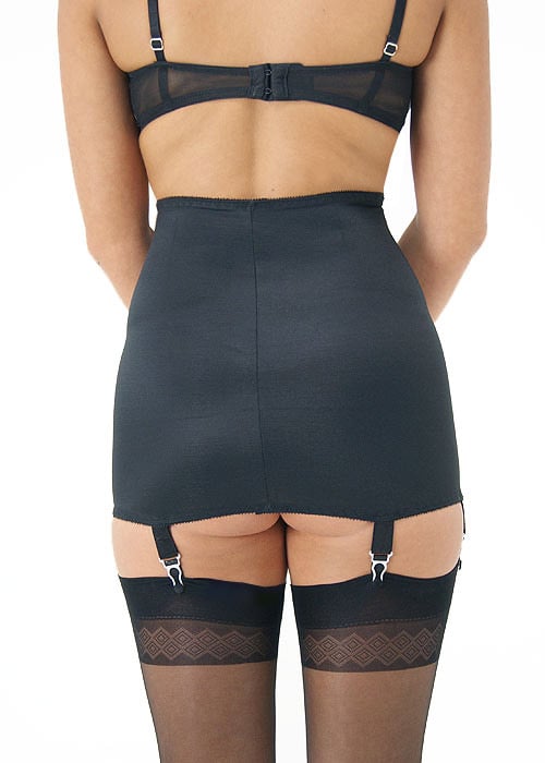 Elaine Edwards 6 Strap Plain Open Bottom Girdle In Stock At UK Tights