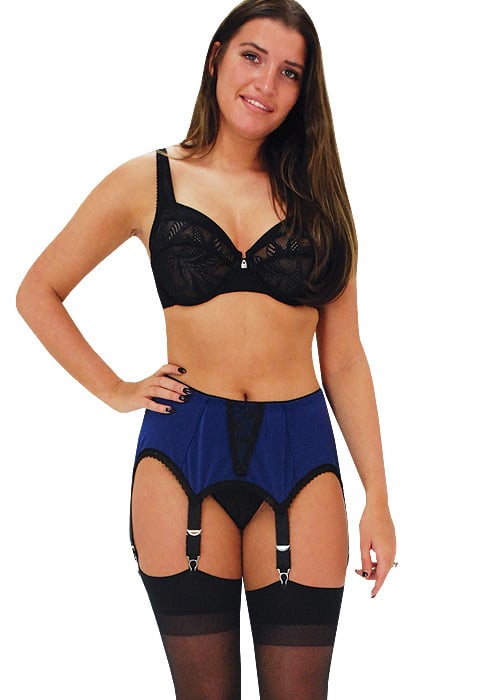 Elaine Edwards Midnight Charm 6 Strap Suspender Belt image