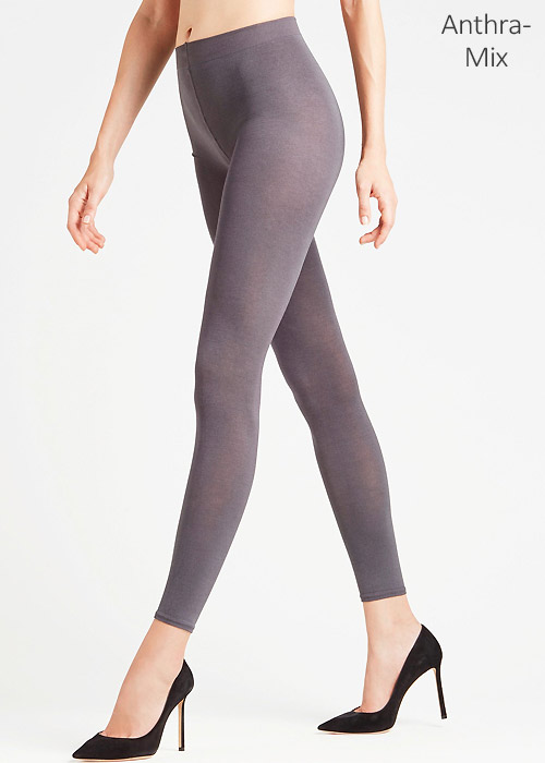 Falke Cotton Touch Footless Tights SideZoom 1