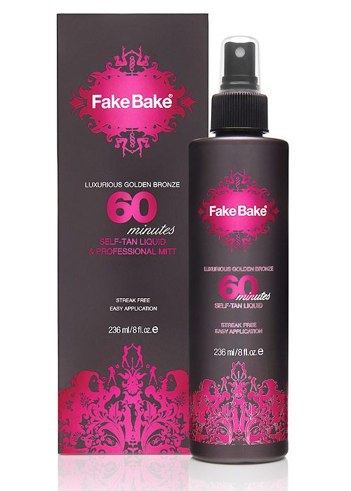 Fake Bake 60 Minutes Self Tan Liquid And Professional Mitt