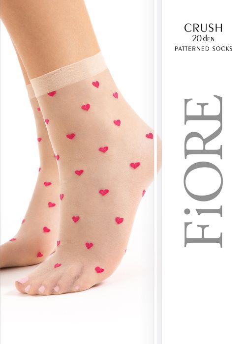 Fiore Crush Patterned Heart Ankle High SideZoom 2