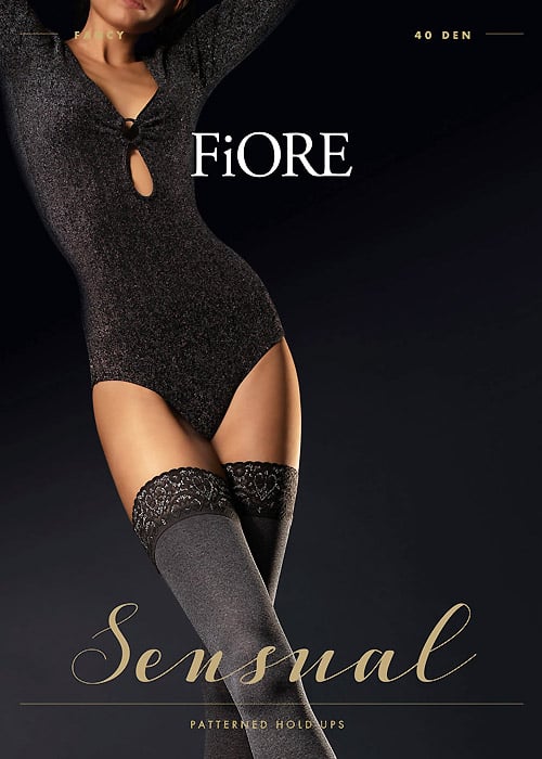 Fiore Fancy 40 Hold Ups SideZoom 2