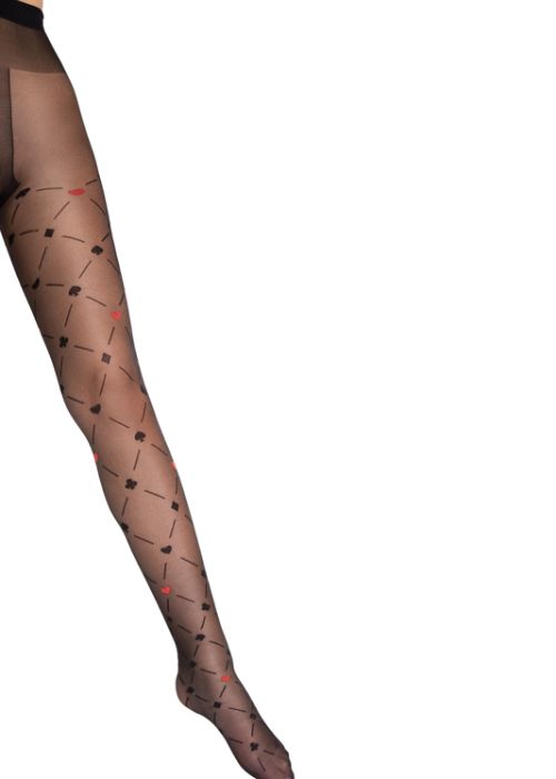 Fiore Poker Patterned Tights BottomZoom 3