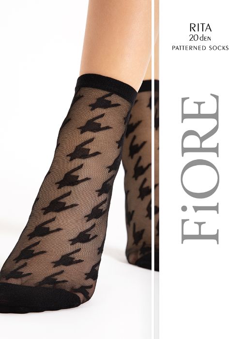 Fiore Rita Patterned Sock SideZoom 2