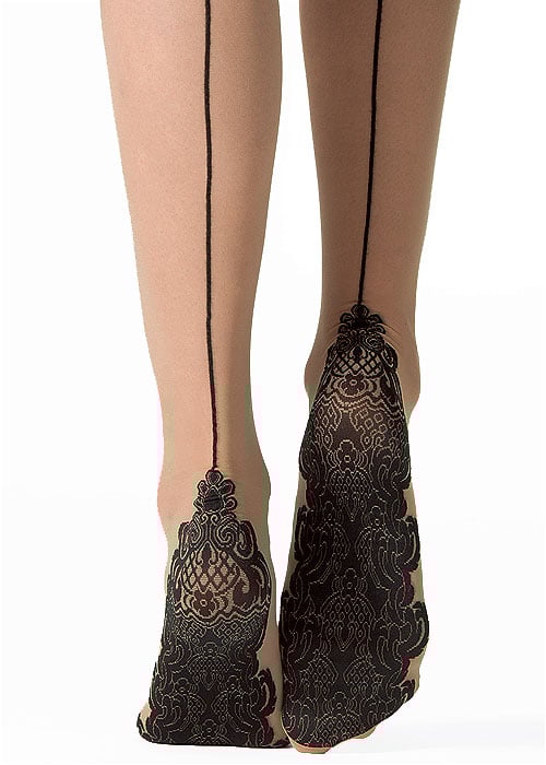 Fogal Chouchou Hold Ups - The Great Gatsby Official Design image