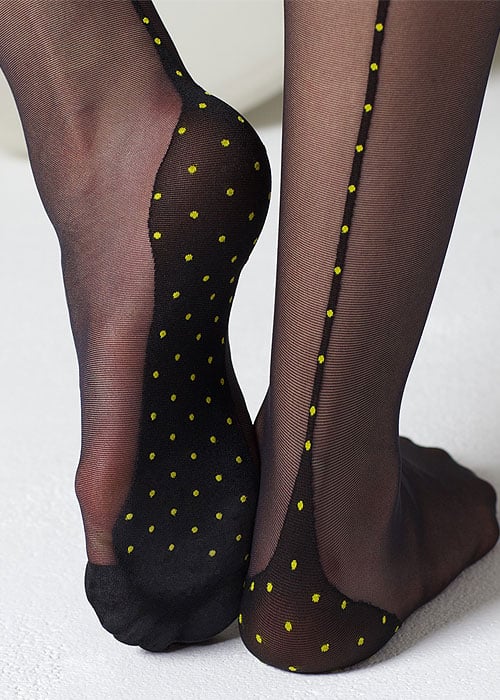 Gipsy Dotty Seam and Heel Tights SideZoom 2