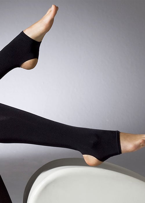 Gipsy 90 Denier Satin Toeless Stirrup Tights image
