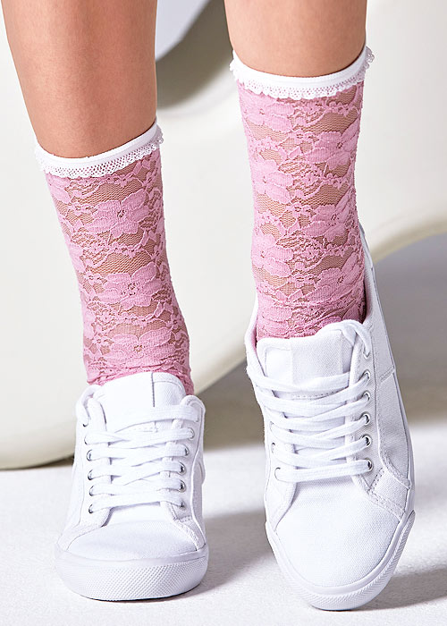 Gipsy Lace Ankle Socks SideZoom 2