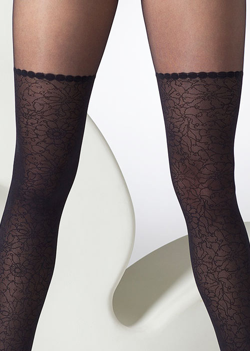 Gipsy Mock Lace Over Knee Tights image