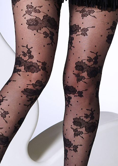 Gipsy Roses And Dots Tights SideZoom 2