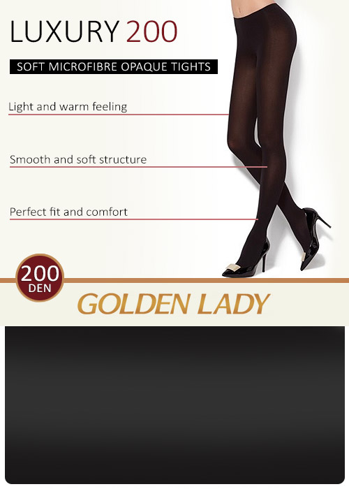 Golden Lady Luxury 200 Denier Opaque Tights BottomZoom 2