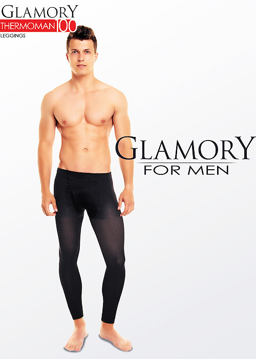 Glamory Thermoman 100 Denier Footless Tights SideZoom 3