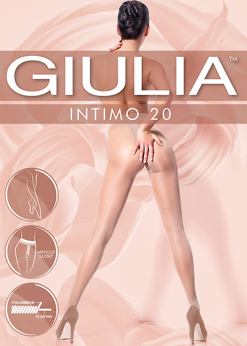 Giulia Intimo Crotchless 20 Tights SideZoom 4