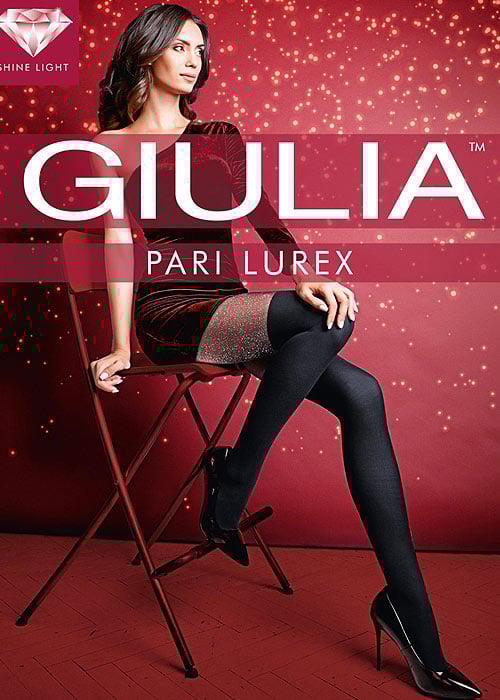 Giulia Pari Lurex Mock Hold Up Tights N.1 image
