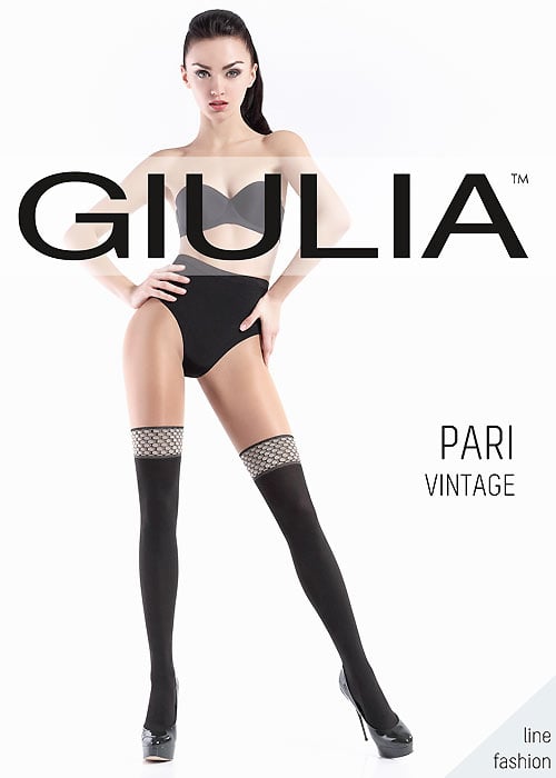 Giulia Pari Vintage 60 Mock Hold Up Tights image