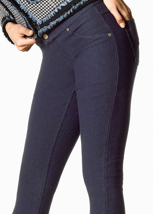 Hue Fleece Lined Denim Leggings UK Tights