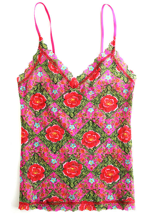 Hanky Panky Pearl River Peonies V Front Cami SideZoom 3