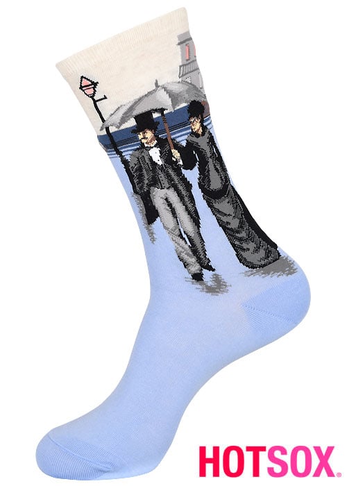 Hotsox Artist Series Womens Paris Street A Rainy Day Socks image