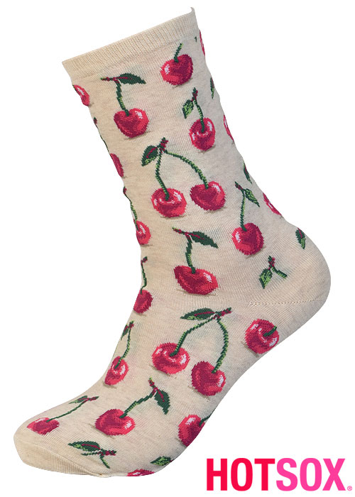 Hotsox Womens Hot Cherry Socks SideZoom 2